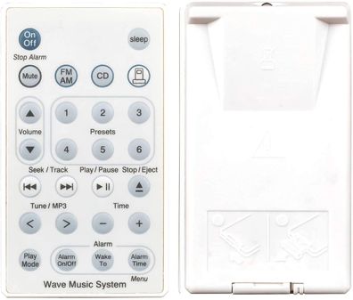 Ersatz Fernbedienung passend f?r Bose AWRC-C5 | AWRC-C6 ( Wave Music System )