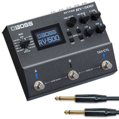 Boss RV-500 Reverb Hall Effektgerät mit Kabel