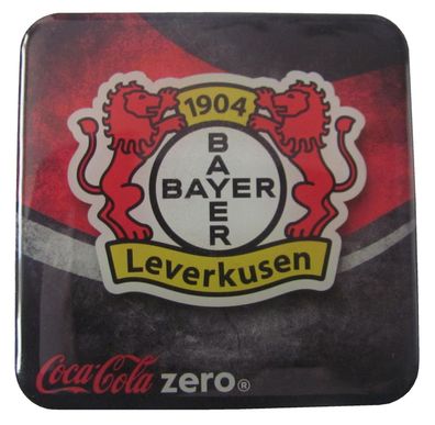 Coca Cola Zero - Fußballvereine - Bayer Leverkusen 1904 - Kühlschrankmagnet 6 x 6 cm