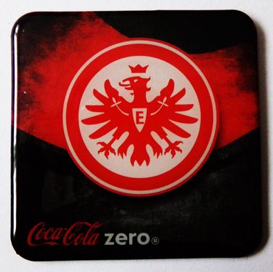 Coca Cola Zero - Fußballvereine - Eintracht Frankfurt - Kühlschrankmagnet 6 x 6 cm