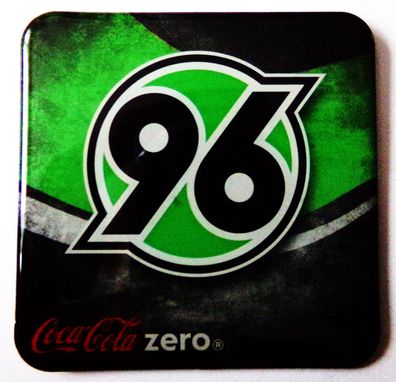 Coca Cola Zero - Fußballvereine - Hannover 96 - Kühlschrankmagnet 6 x 6 cm