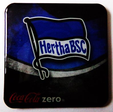 Coca Cola Zero - Fußballvereine - Hertha BSC Berlin - Kühlschrankmagnet 6 x 6 cm
