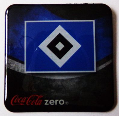 Coca Cola Zero - Fußballvereine - HSV Hamburger Sportverein - Kühlschrankmagnet 6 x 6