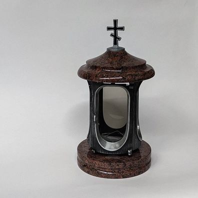 Orthodoxe Grablampe Grablaterne aus Granit Vanga
