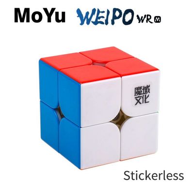 MoYu Weipo WRS Magnetic 2x2 Stickerless - Zauberwürfel Speedcube Magischer Magi