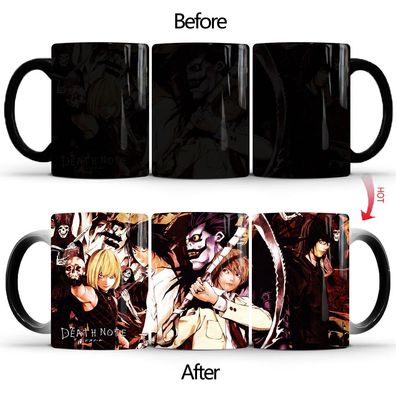 Death Note Light Nate Ryuk Rem Thermoeffekt Tasse Ceramic Kaffee Tee Milch Magic Mug
