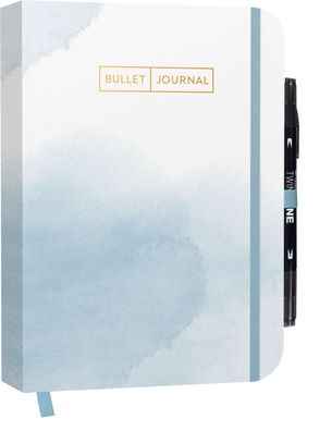 Bullet Journal ""Watercolor Blue"" 05 mit original Tombow TwinTone Dual-Tip ...