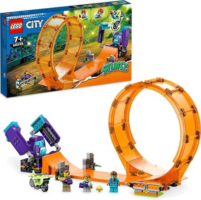 LEGO 60338 City Stuntz Schimpansen-Stuntlooping, Action-Spielzeug mit Rampe, Stunt...