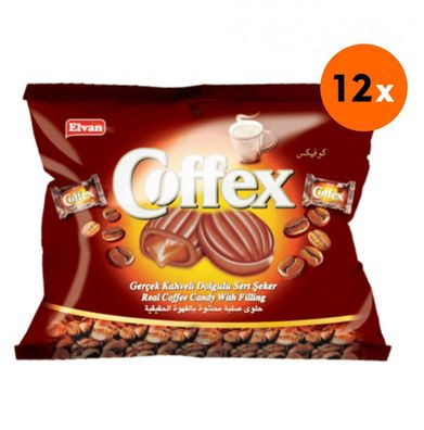 Coffex gefüllte Kaffee Bonbon/ Kaffeebonbon mit anhaltendem Kaffeegeschmack (12x300g)