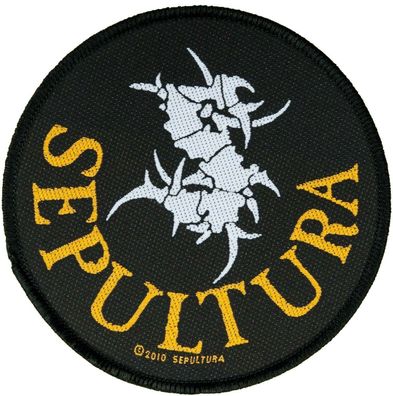 Sepultura Circular Logo gewebter Aufnäher woven Patch NEU & Official!