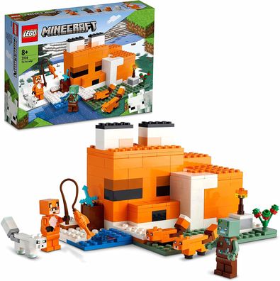 LEGO 21178 Minecraft Die Fuchs-Lodge, Spielzeug für Jungen und Mädchen ab 8 Jahren...