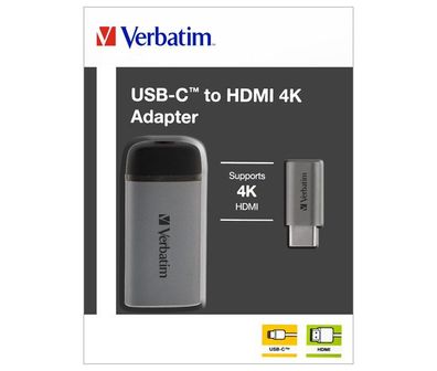 Adapter, USB 3.1-C/ HDMI 4K, silber