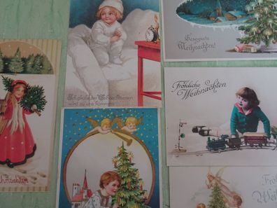 alte Postkarten AK KF Vintage Repro Nostalgie Frohe Weihnachten