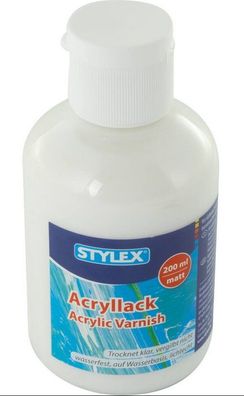 Stylex 28611 Acryllack 200 ml matt klar trocknend wasserfest