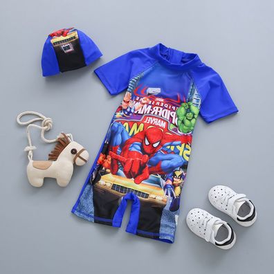 Kinder Spider-Man Badeanzug Junge One-piece Bathing Suit Cartoon Swimwear