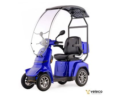 Veleco GRAVIS Seniorenmobil mit Dach, 12 km/ h, 1000W Blau