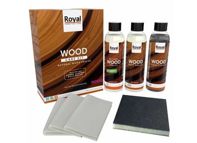 Oranje Royal Holzpflege Wood Care Kit Naturholzversieglung 250 ml Set Holzmöbel