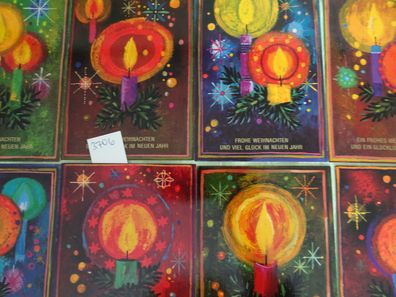 alte Postkarten AK Horn Weihnachten Neujahr signiert Kerzenschein wie gemalt SETs