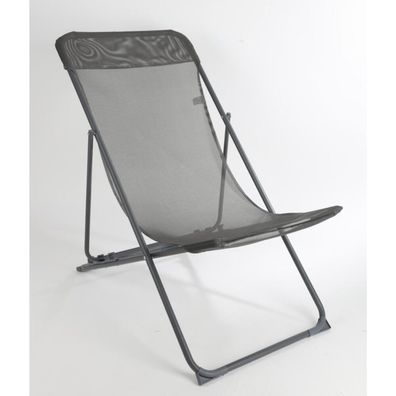 4x Liegestuhl Metall Klappsessel Holzoptik Kunststoff Camping Garten Verstellbar