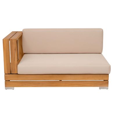 Outdoor Ecksofa Korsika Ottomane links Teakholz