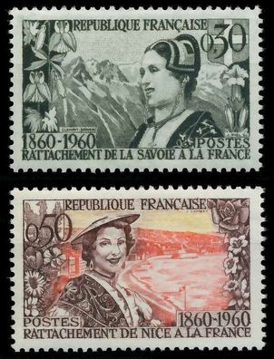 Frankreich 1960 Nr 1294-1295 postfrisch X625606