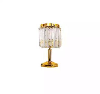 Tischlampe Tischleuchte Lampe Leuchten Luxus Gold Lampen Tisch Kristall