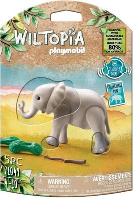 Playmobil Wiltopia 71049 Junger Elefant inklusive vielen Zubehör und Tier-Sammelka...