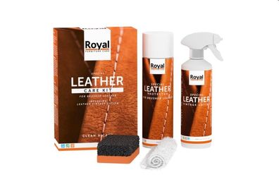 Oranje Royal Lederpflege Leather Care Kit - Brushed Leather Vintage Schutz 500ml
