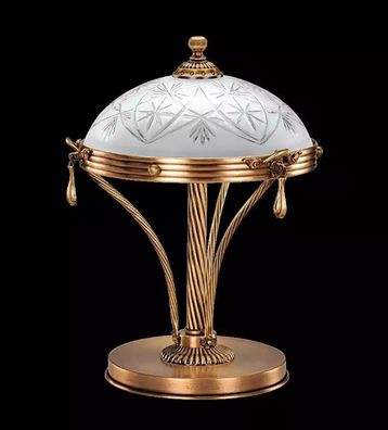 Tischlampe Tischleuchte Lampe Leuchten Luxus Gold Lampen Tisch Grau