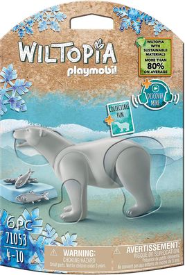 Playmobil Wiltopia 71053 Eisbär inklusive vielen Zubehör und Tier-Sammelkarte mit ...