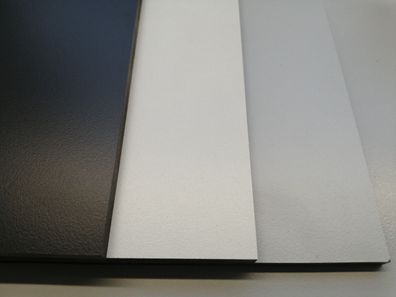 5 Platten HPL weiß / hellgrau / anthrazit 2800 x 1250 x 6 mm