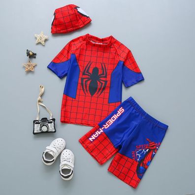 3er set Kinder Cartoon Spider-Man Badeanzug Junge Bathing Suit UV-Schutz Bademode