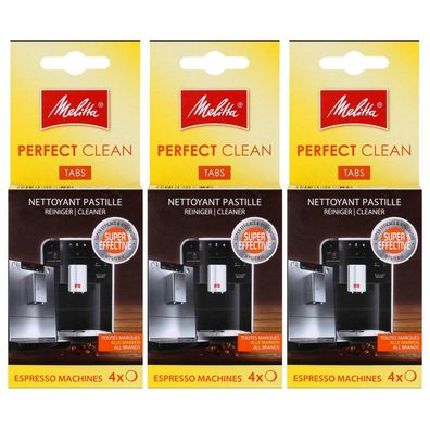 3 x Melitta Perfect CLEAN Reinigungstabs Espresso Maschinen