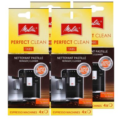 4 x Melitta Perfect CLEAN Reinigungstabs Espresso Maschinen