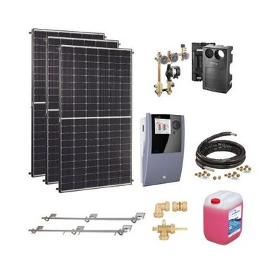 Prisma® PVT3.0 Hybridkollektor Set 6x380 Wp PV Modul Solarthermie Strom Wärme