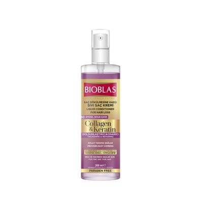 Bioblas Collagen Keratin Conditioner Spray effektiv gegen Haarausfall 200 ml