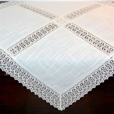 Tischdecken Spitze Mitteldecken Weiß Deckchen Spitzentischdecken Decken Makramee