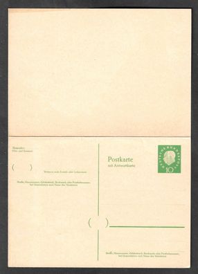 Ganzsache BRD Postkarte Wertstempel Theodor Heuss (klein) P 51 postfrisch