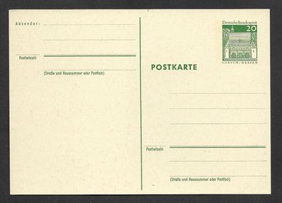 Ganzsache BRD Postkarte Wertstempel Bauwerke II P 97 postfrisch