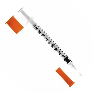 SFM ® Insulinspritzen : 1ml U-100 29G 12.7mm Einwegspritzen (100)