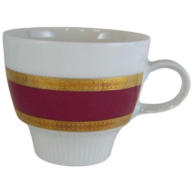 Kaffeetasse 7 cm Mitterteich Form 870 Goldrand-Rot