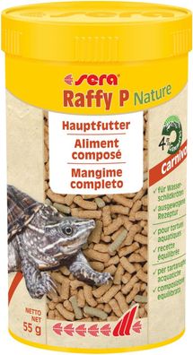 Sera reptil raffy P Nature Hauptfutter - Wasserschildkröten + Reptilien 250ml