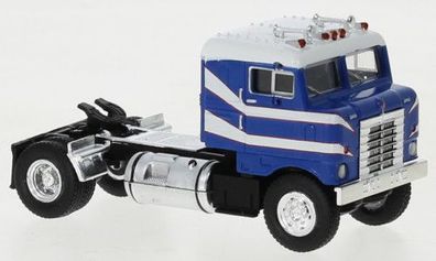 Brekina 85955 Kenworth Bullnose, blau/ weiss, 1950, US Truck Modell 1:87 (H0)