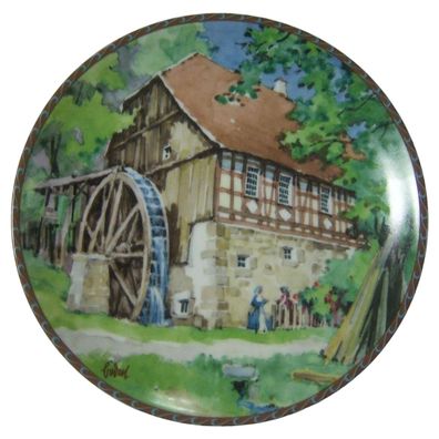 Königszelt Porzellan Die Meuschenmühle von Karl Bedal 1987 Historische Wassermühlen