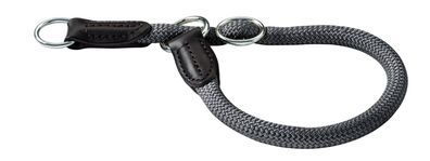 Hunter Freestyle Dressurhalsung Hundehalsband Schlupfhalsband 10 mm Länge 45 cm grau