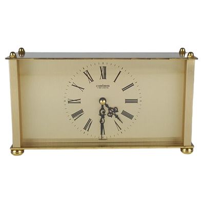 Pallas Heges Quartz Buffet Uhr Tischuhr Messing 21 cm x 11,9