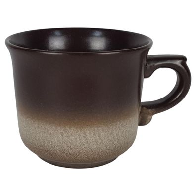 Steingut Keramik Kaffeetasse braun H 6,8 cm