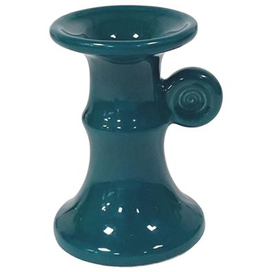 Keramik Kerzenhalter grün H 10,5 cm