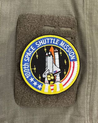 Patch "100 Space Shuttle Mission" STS-92, Klett Weltraum USA NASA Abzeichen Aufnäher