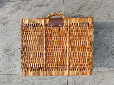 Korb Koffer aus Weide, Maße 13x30,5x37cm
